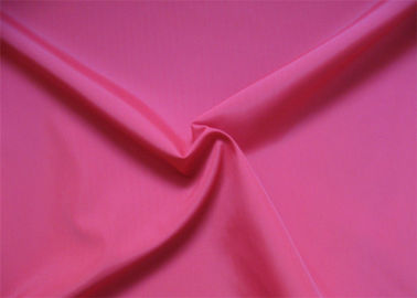 چین پینک و قرمز پلی استر بافته پارچه / Poly Pongee پارچه برای لباس تامین کننده